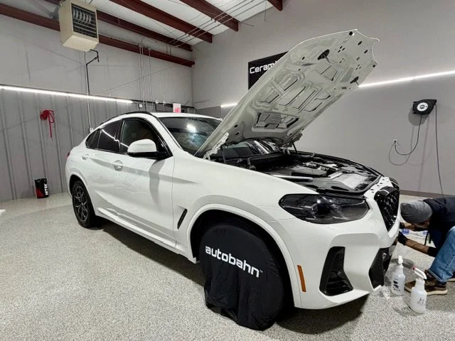BMW X4 getting full front ppf installed at PrimeVue Protection