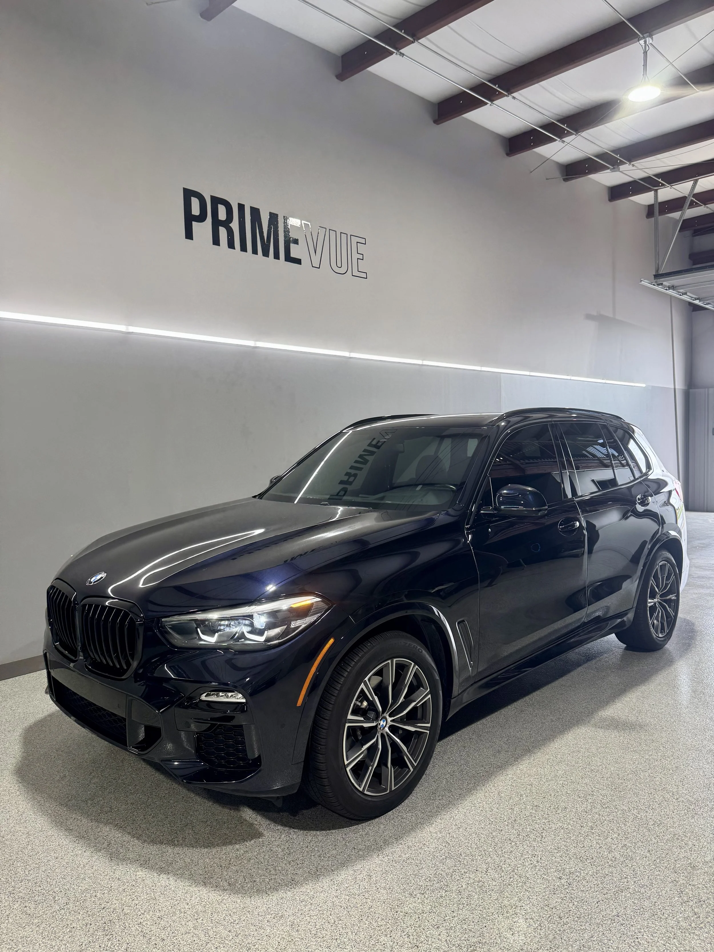 BMW X5 with ceramic window tint installed in Plainfield by PrimeVue