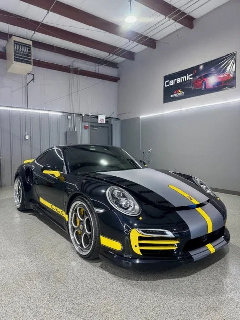 Porsche 911 getting full coverage ppf at PrimeVue Protection in Naperville, IL