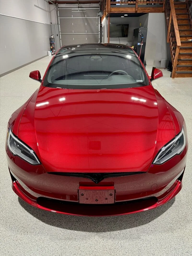 Tesla model s partial front ppf and ceramic coating done at PrimeVue Protection