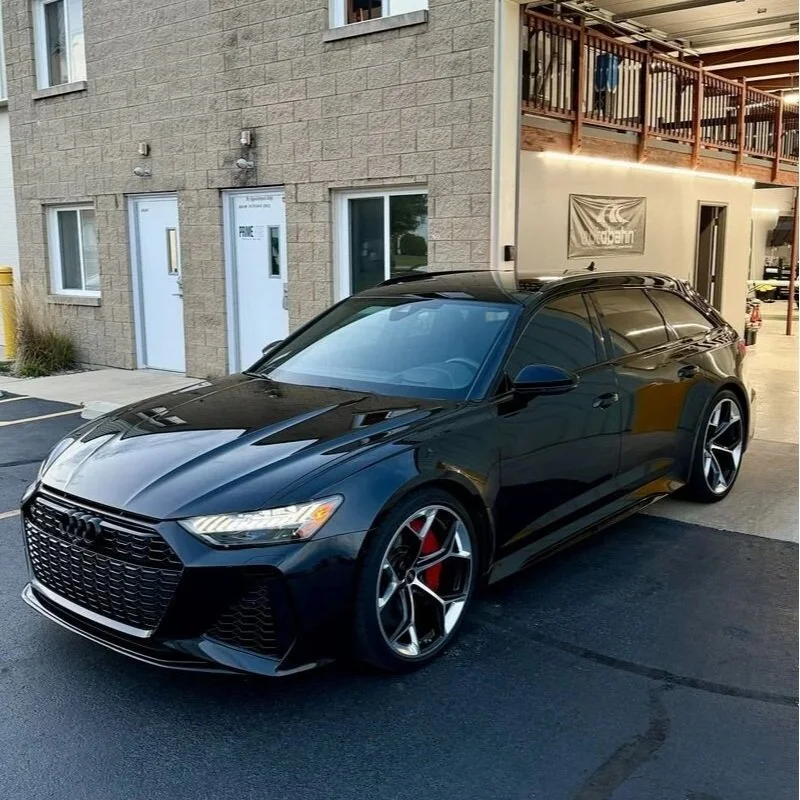Audi RS6 track pack paint protection film done at PrimeVue Protection