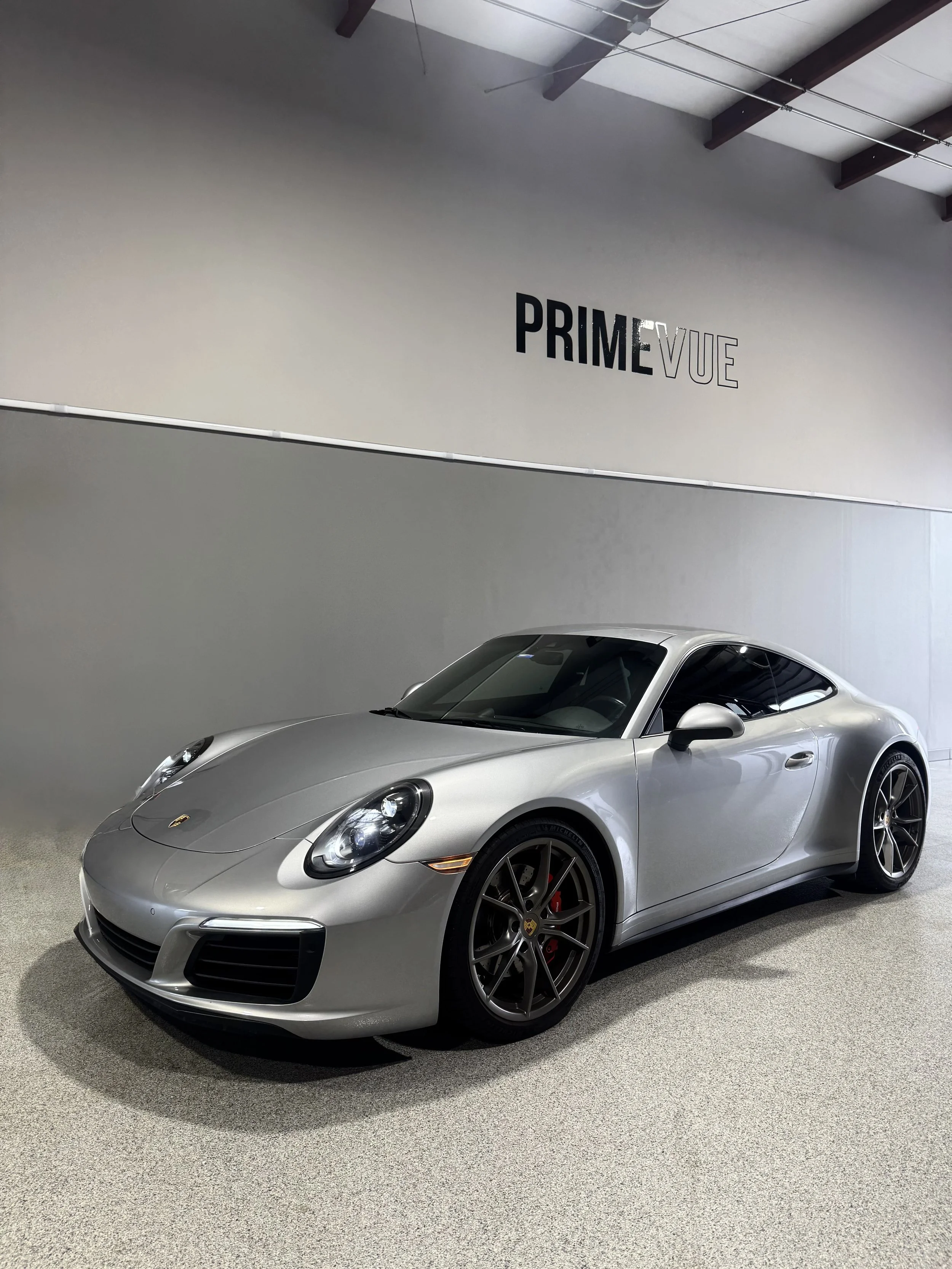 Porsche 911 getting full front ppf at PrimeVue Protection in Naperville, IL