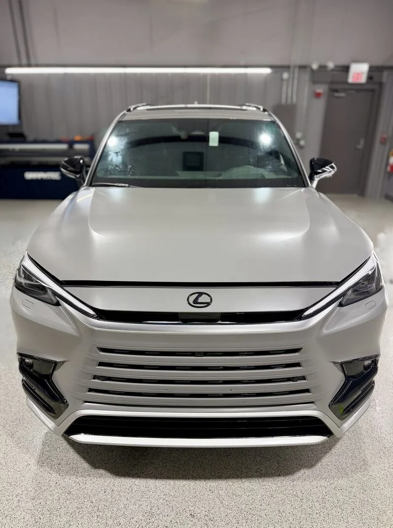 Matte full coverage ppf on Lexus TX done at PrimeVue Protection