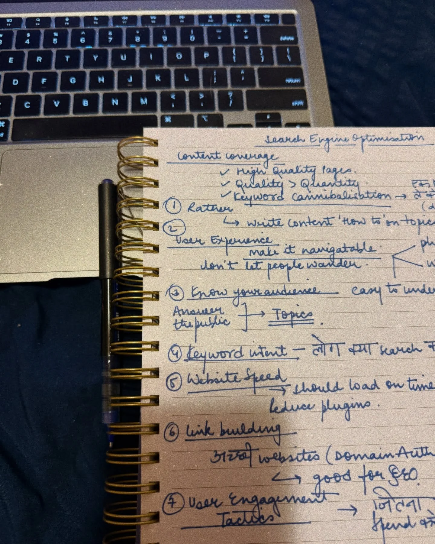 On weekends, we study late at night. Being in digital marketing landscape also means staying updated on all aspects of the field. Updating my SEO knowledge tonight. Notes taking never goes out of style for me, haha! Always a student to life. 

#seo #