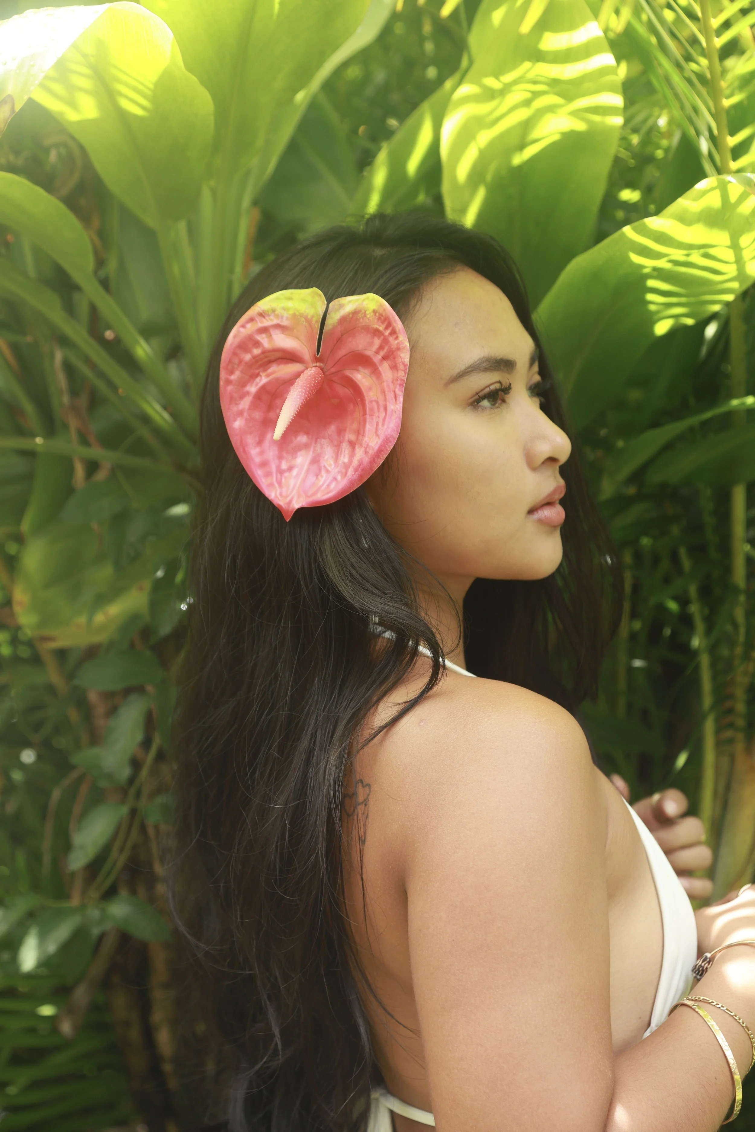 (SOLD OUT) Single Anthurium Clip - Pink