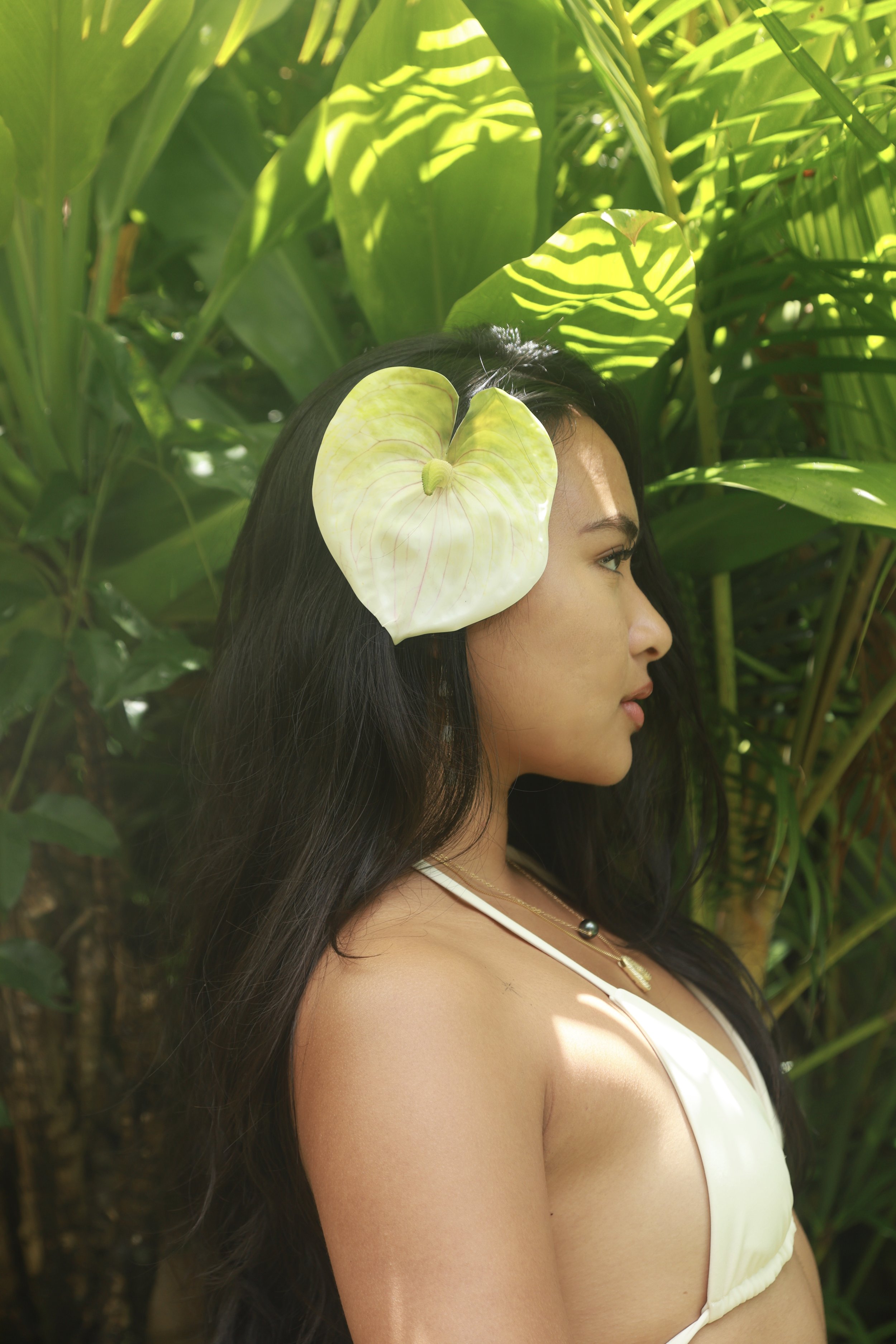 (SOLD OUT) Single Anthurium Clip - White