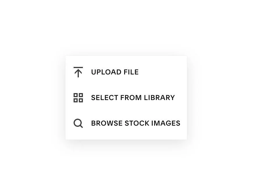 Unsplash inbyggd i Squarespace.