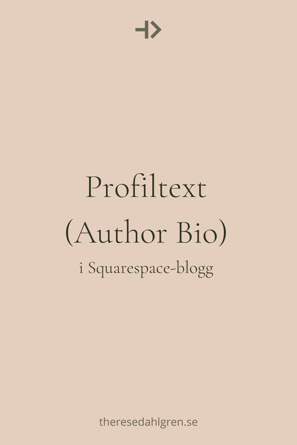 Så lägger du till en profiltext (Author Bio) med länkar i blogginlägg i Squarespace