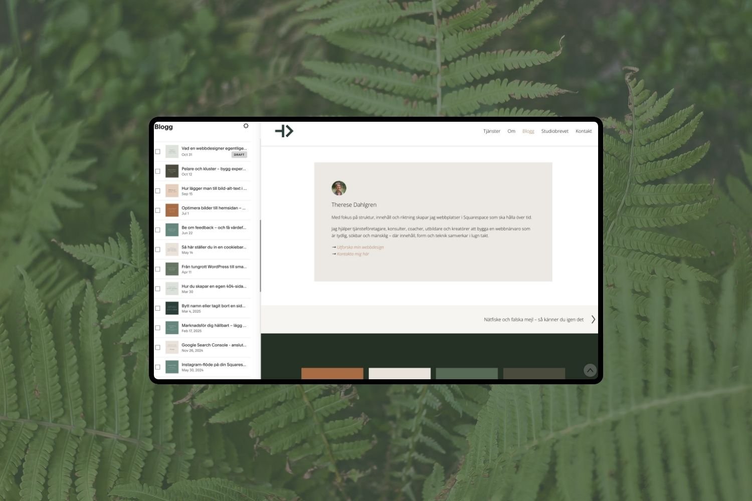 Så lägger du till Author Bio i Squarespace-blogg