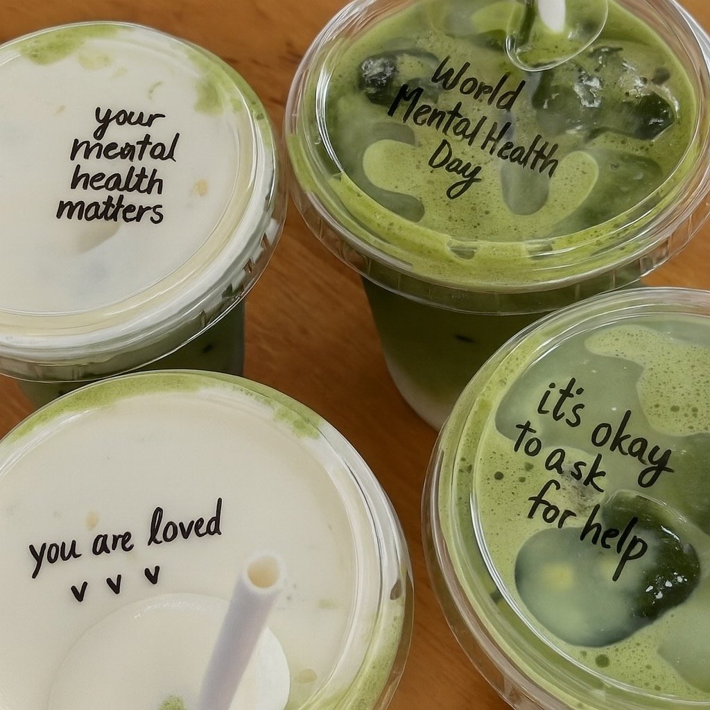 HUSH LOVES: Today we paused for World Mental Health Day. At HUSH, we have been leaning into self care this year - trust us - a little bit can go a long way.

Especially as our daily matcha is whisked with an extra bit of love 🍵

#Matcha #WorldMental