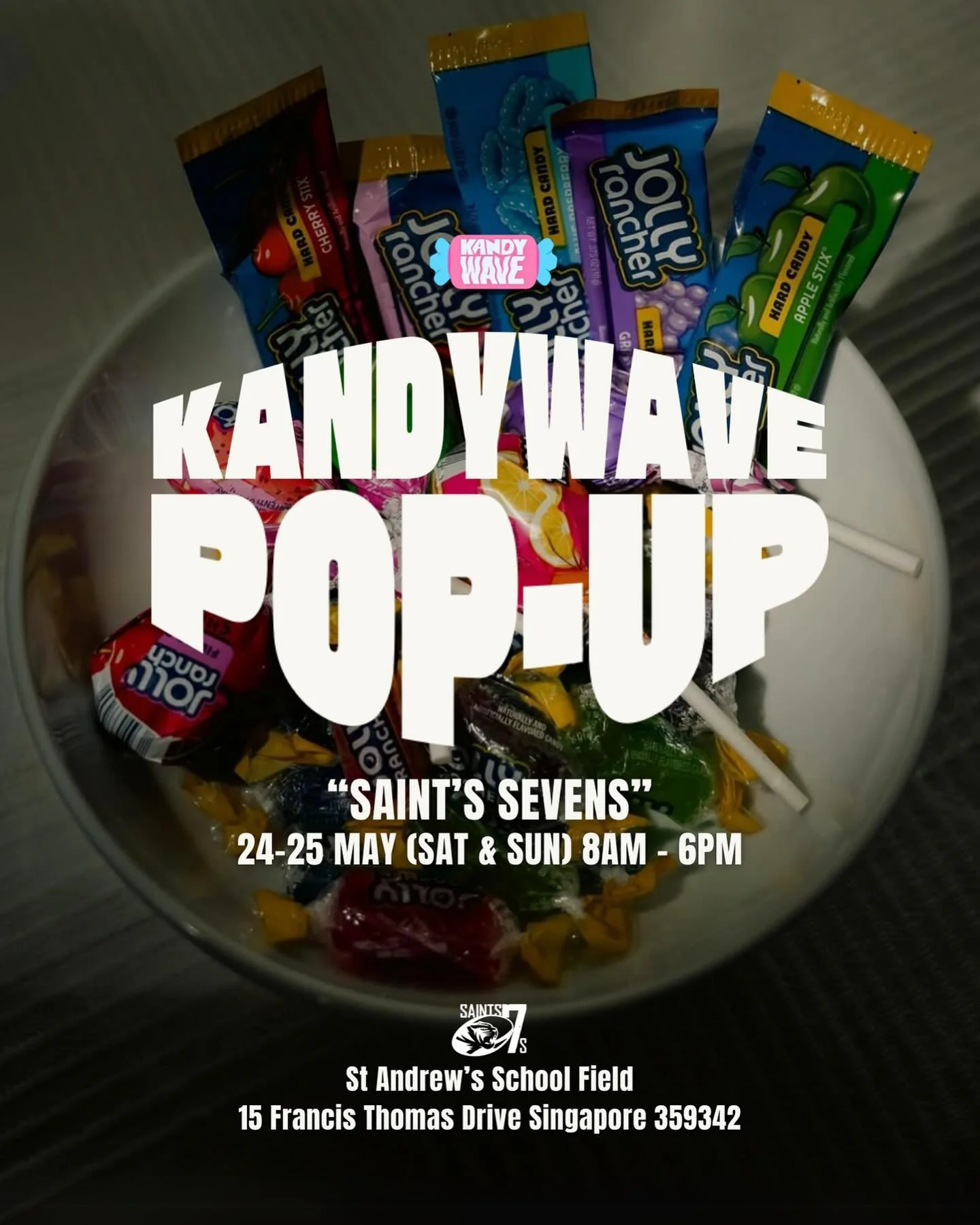 🌊 Kandywave Pop-Up Store Alert! 🌊
We&rsquo;re pulling up at St. Andrew&rsquo;s Secondary &mdash; don&rsquo;t miss it!

📍 Location: St. Andrew&rsquo;s Secondary School
📅 Date: 24&ndash;25 May [ Saturday &amp; Sunday ]
🕗 Time: 8:00 AM &ndash; 6:00