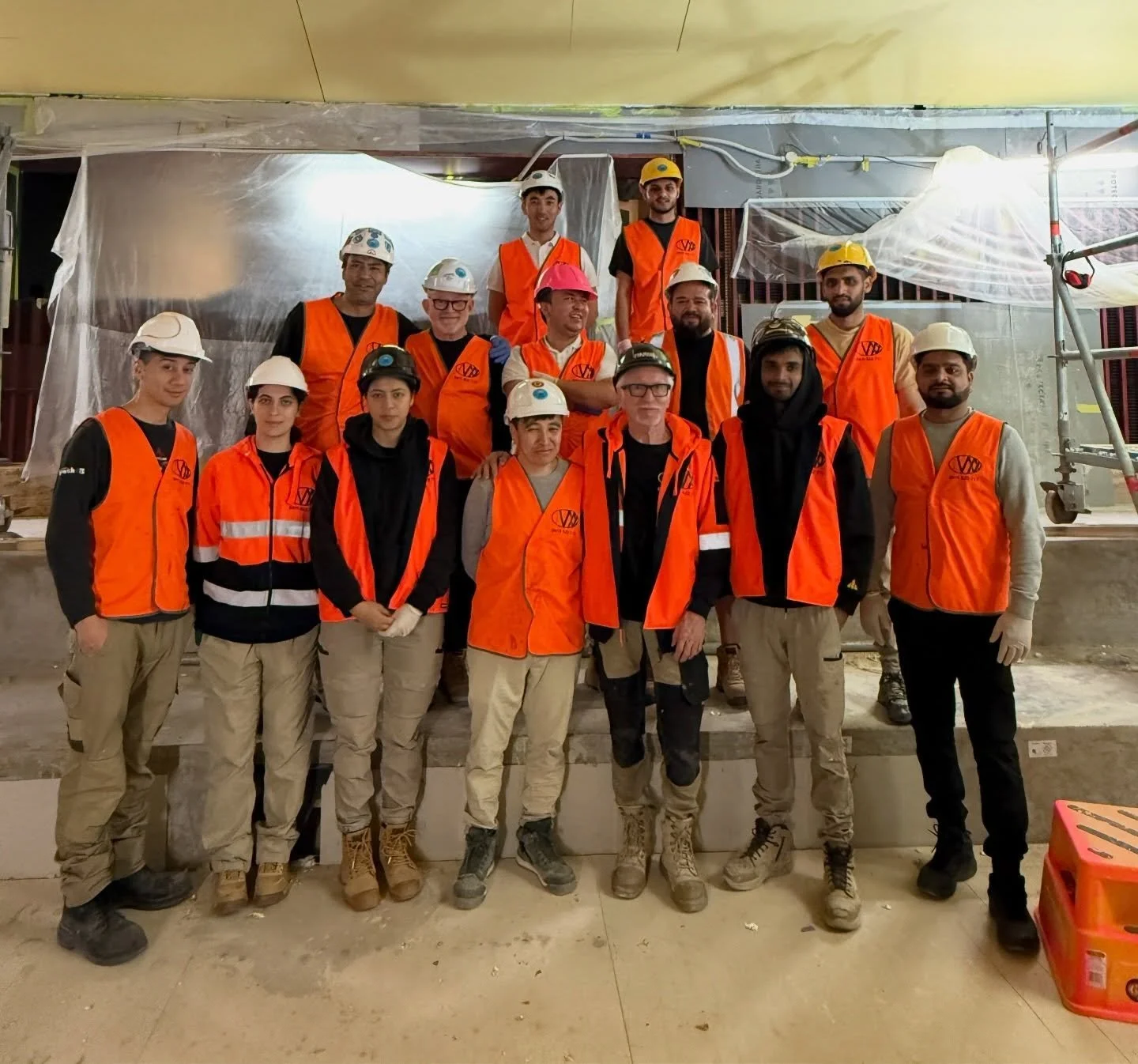 My awesome team from my Gilding for beginners and weekend intensive classes.

They have been working hard and syncopated, gold gilding several hundred square meters for Development  Victoria&rsquo;s / Lendlease massive intervention in the Ian Potter 