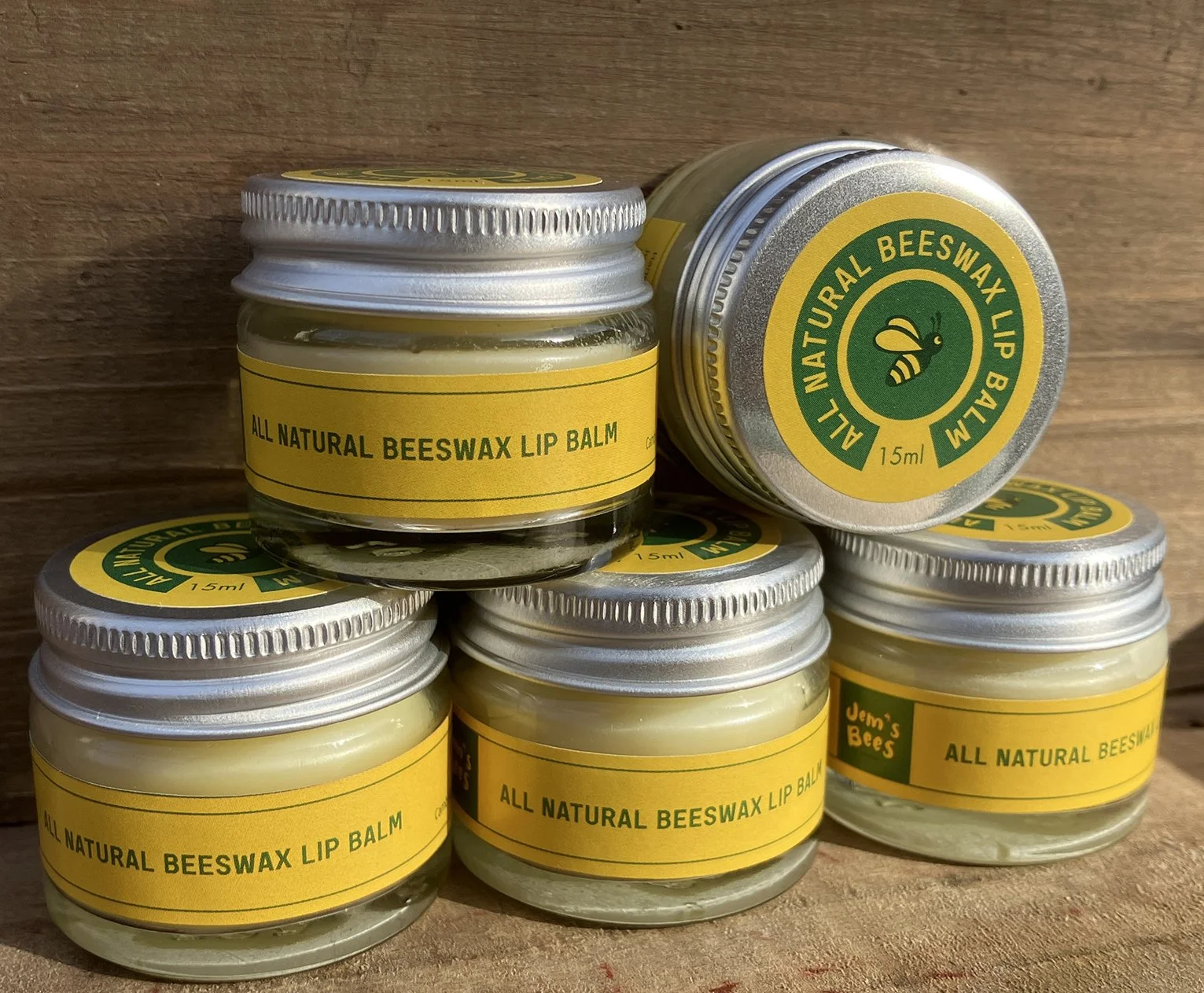 All Natural Beeswax Lip Balm - 15ml