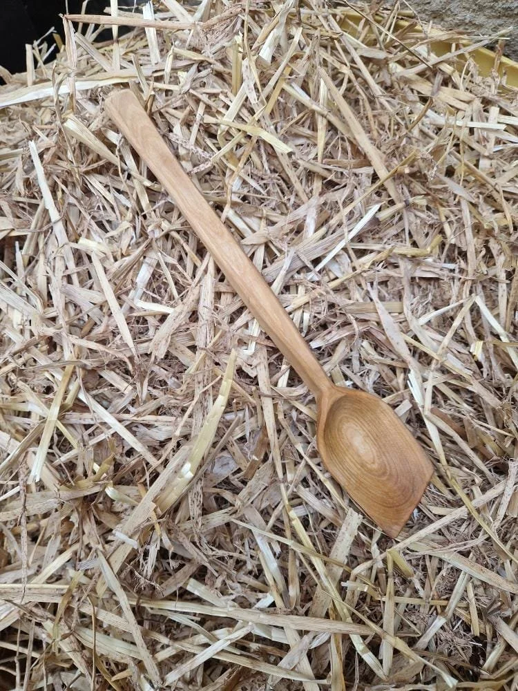 Right-handed Cherry Cooking Spoon