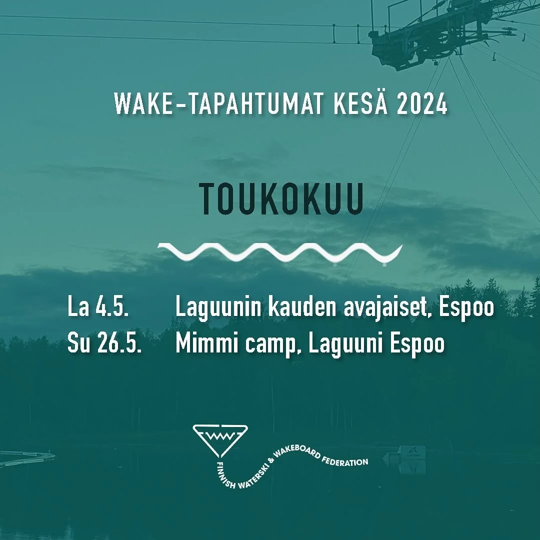 Kesä 2024 on täynnä mahtavia yhteisöllisiä wake-tapahtumia ympäri Suomen!🤩 Koostimme kesän tapahtumat tähän. Swaippaa nähdäksesi kaikki kuukaudet.👉🏽
Tarkempia lisätietoja tapahtumista saa
