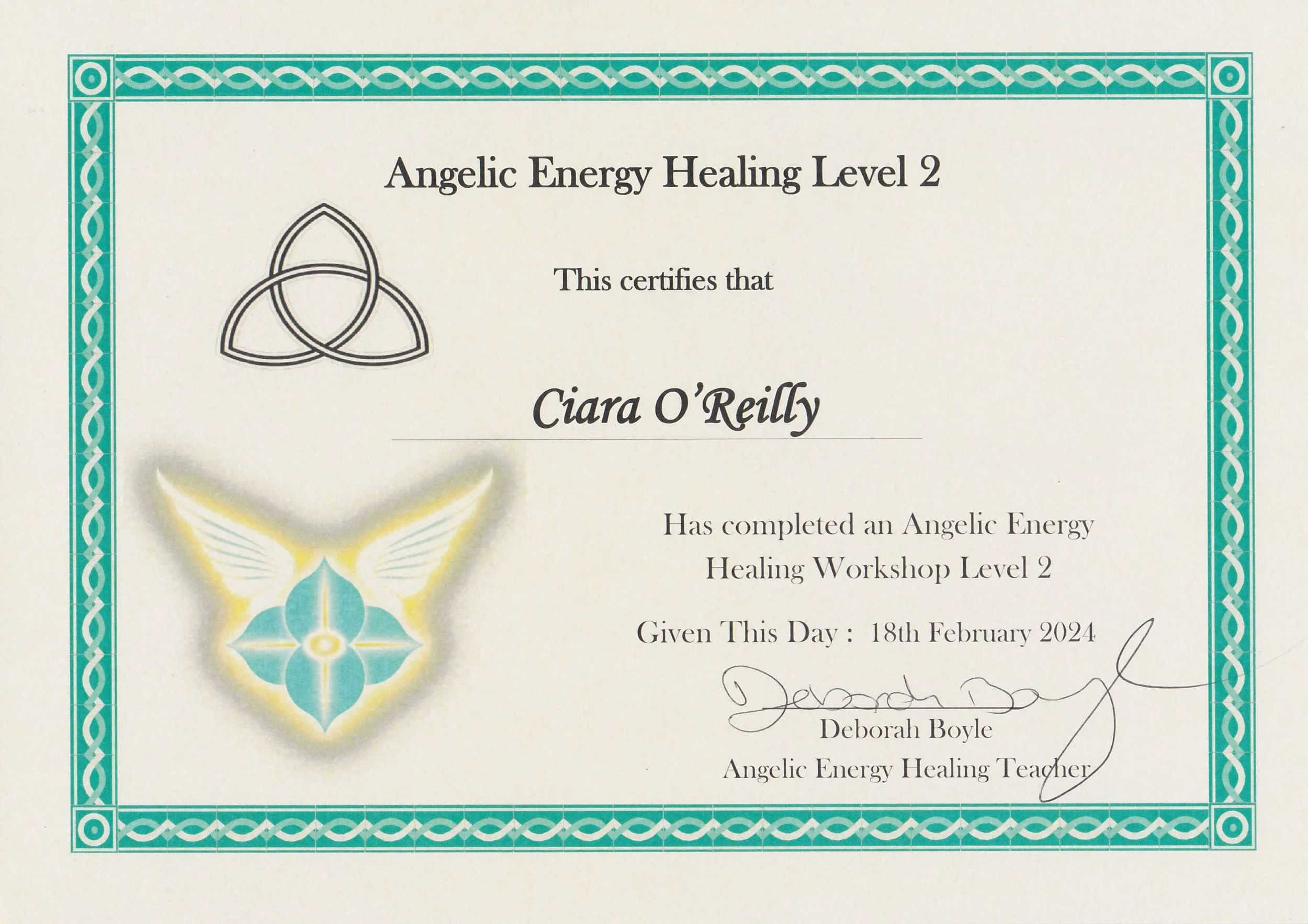 Angelic Energy Healing Level 2 Certificate