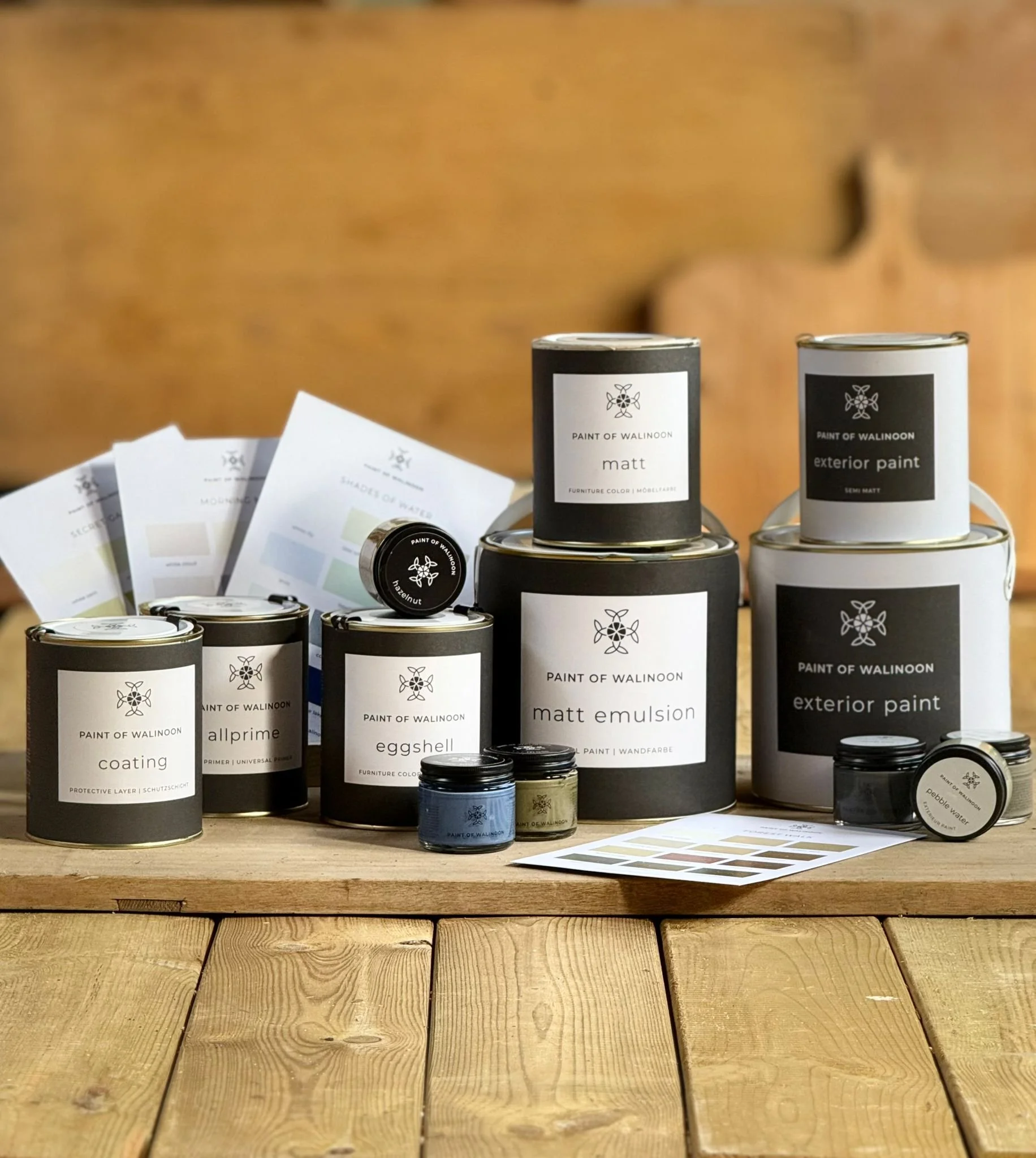 Paint of Walinoon Wandfarbe– hochwertige Kreidefarbe, langlebig, einfach zu verarbeiten, erhältlich in 48 Naturfarbtönen und verschiedenen Gebindegrößen