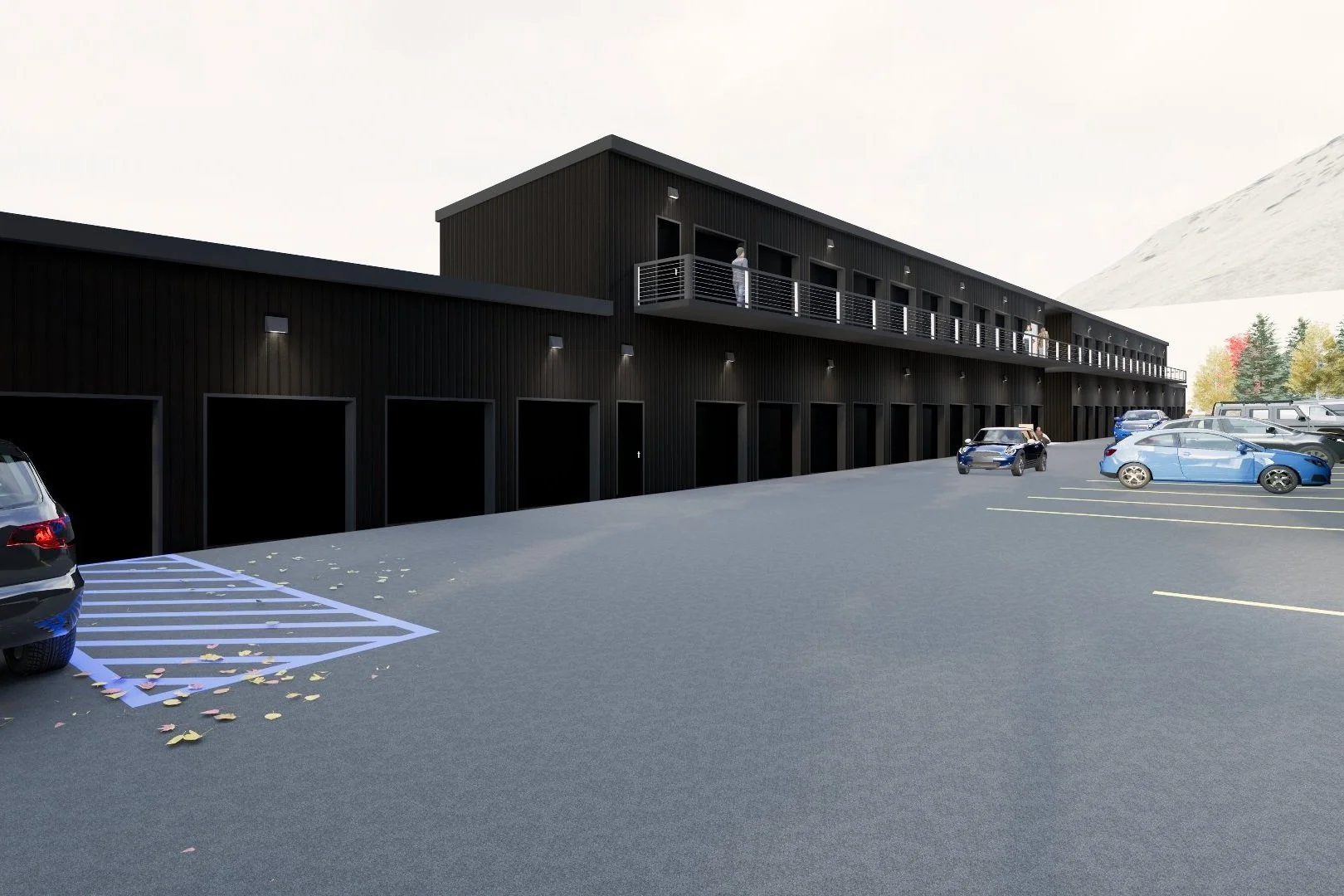 Rendering of Deer Drive industrial project in Jackson, WY being completed by FH Wyoming.