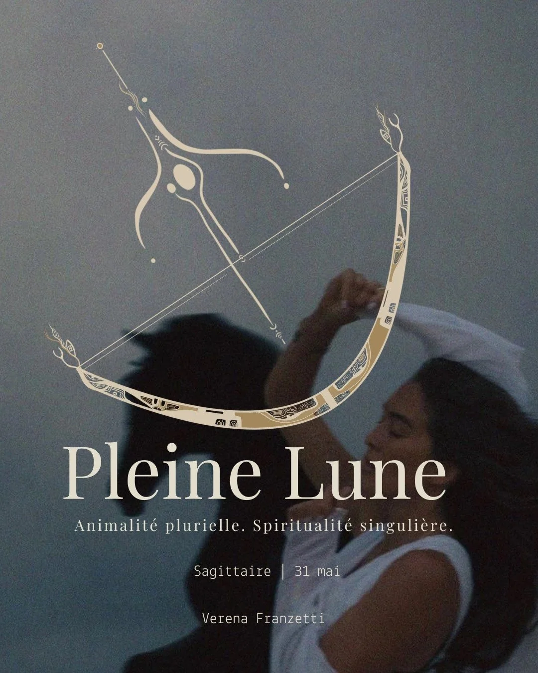 Pleine Lune. Sagittaire. 31 /05 Animalit&eacute; plurielle. Spiritualit&eacute; singuli&egrave;re.

"La fl&egrave;che &agrave; quoi s'assimile le Sagittaire fait la synth&egrave;se dynamique de l'homme volant vers sa transformation par la connai
