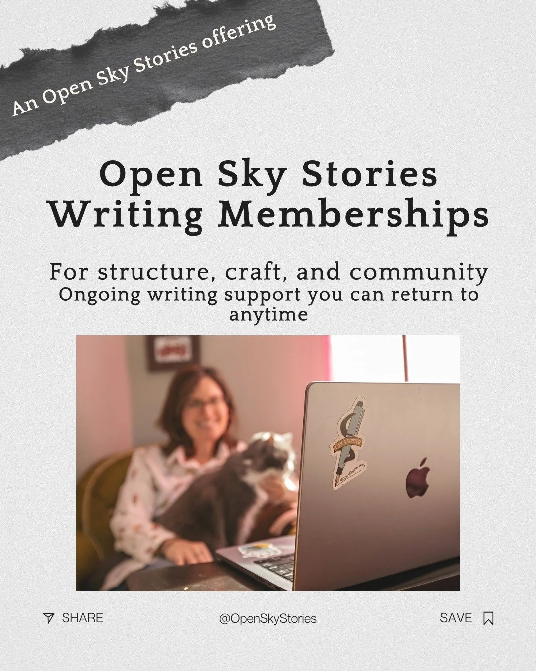 Writing doesn&rsquo;t happen in isolation.

These memberships are for writers who want structure, guidance, and community&mdash;without pressure or comparison. Whether you&rsquo;re just beginning, returning after a pause, or deepening a long-standing