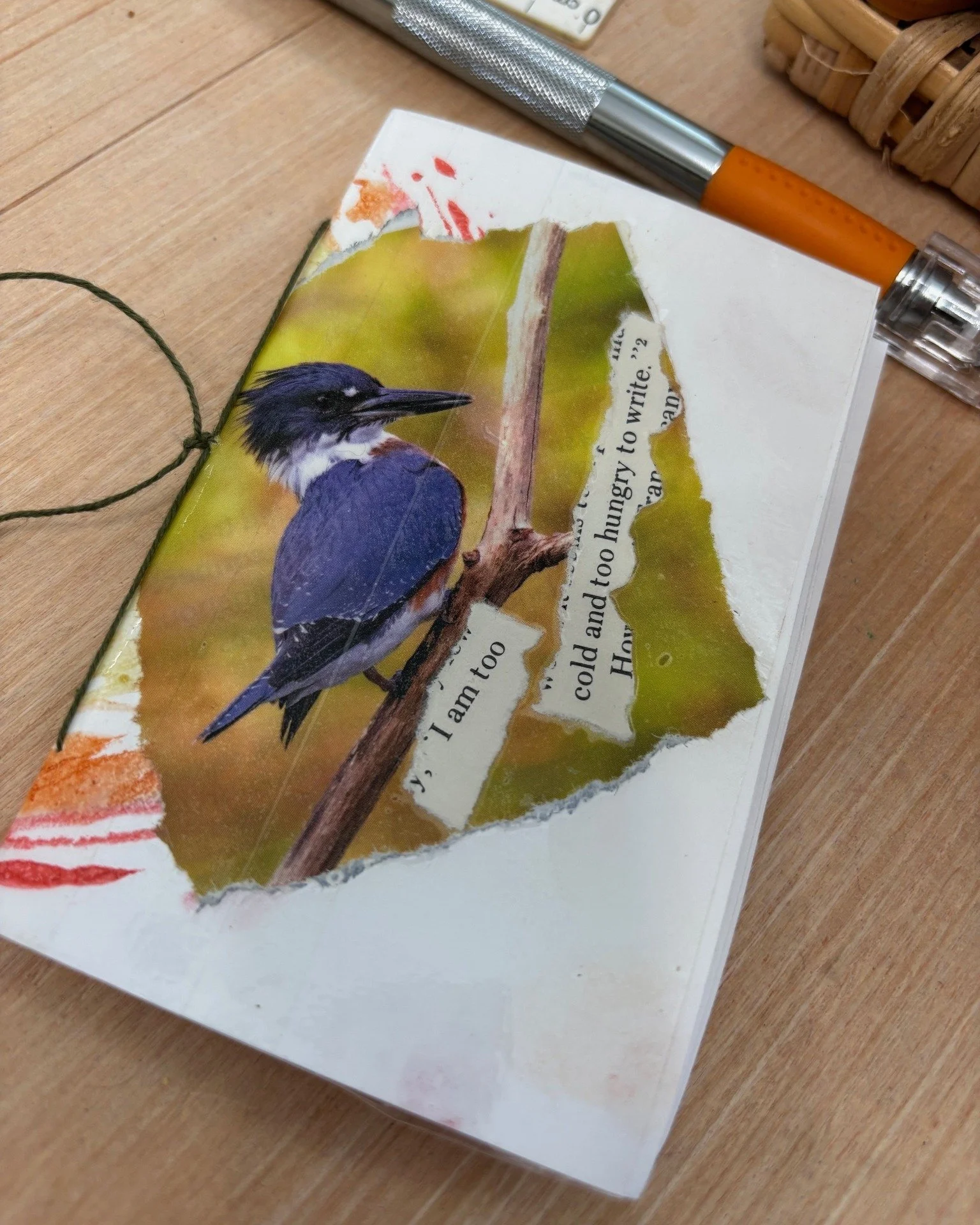 Cold and hungry? Me too. Let's write anyway.

What are you writing these days?
Erica

PS - I love making little notebooks like this  to collect ideas, dialogue, snippets, and doodles. They are not only functional but also cathartic (and fun!) to make