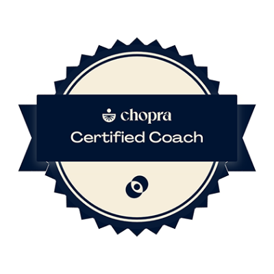 Sello de certificación de entrenador certificado de Chopra