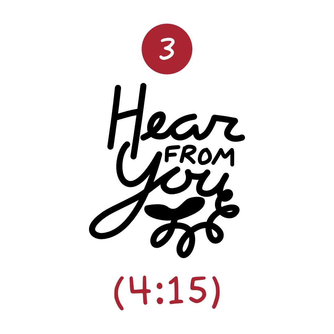 The third song in the album’s tracklist is “Hear From You” with a duration of four minutes and fifteen seconds.