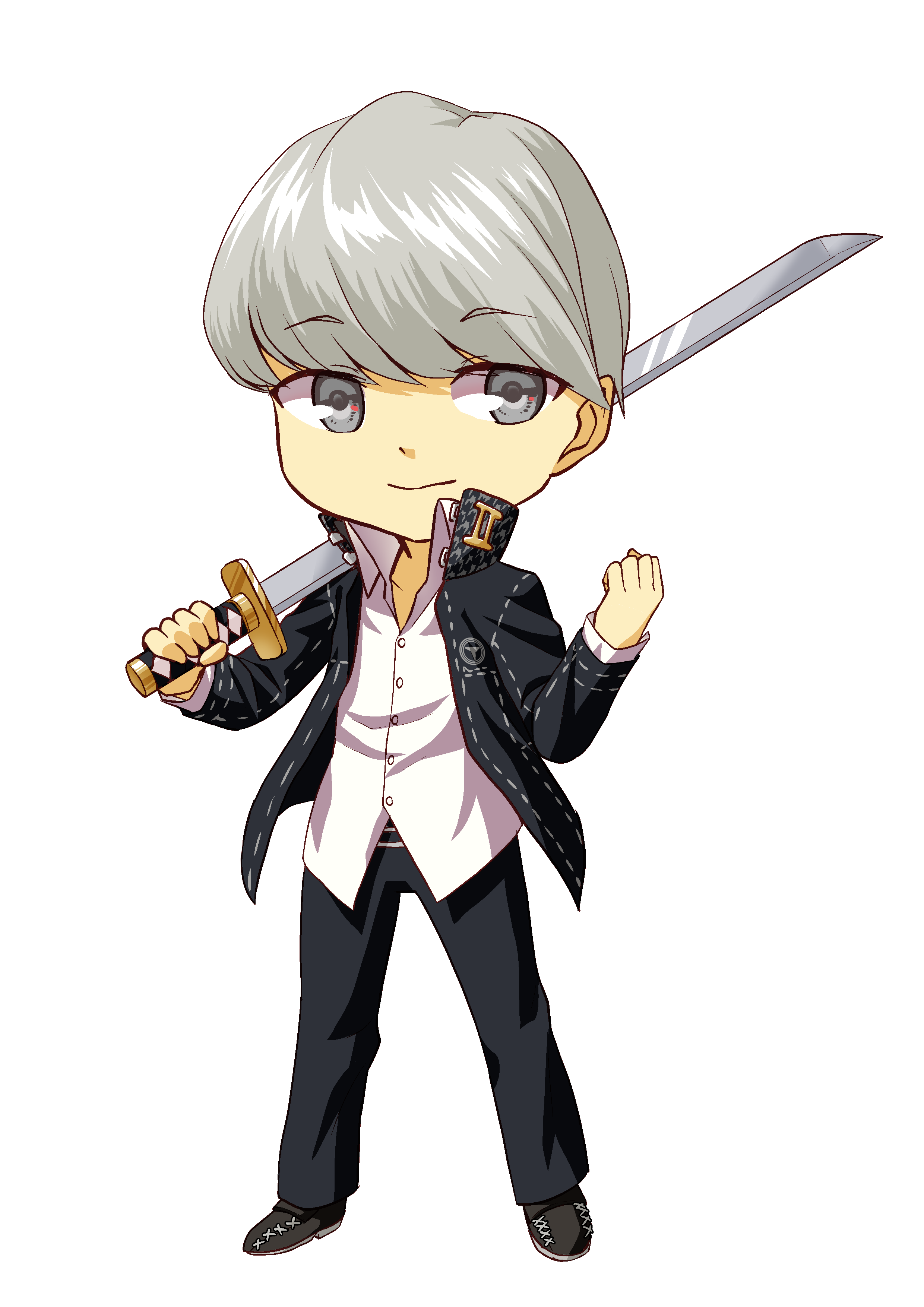 Persona 4-Yu Narukami Fanart Sticker
