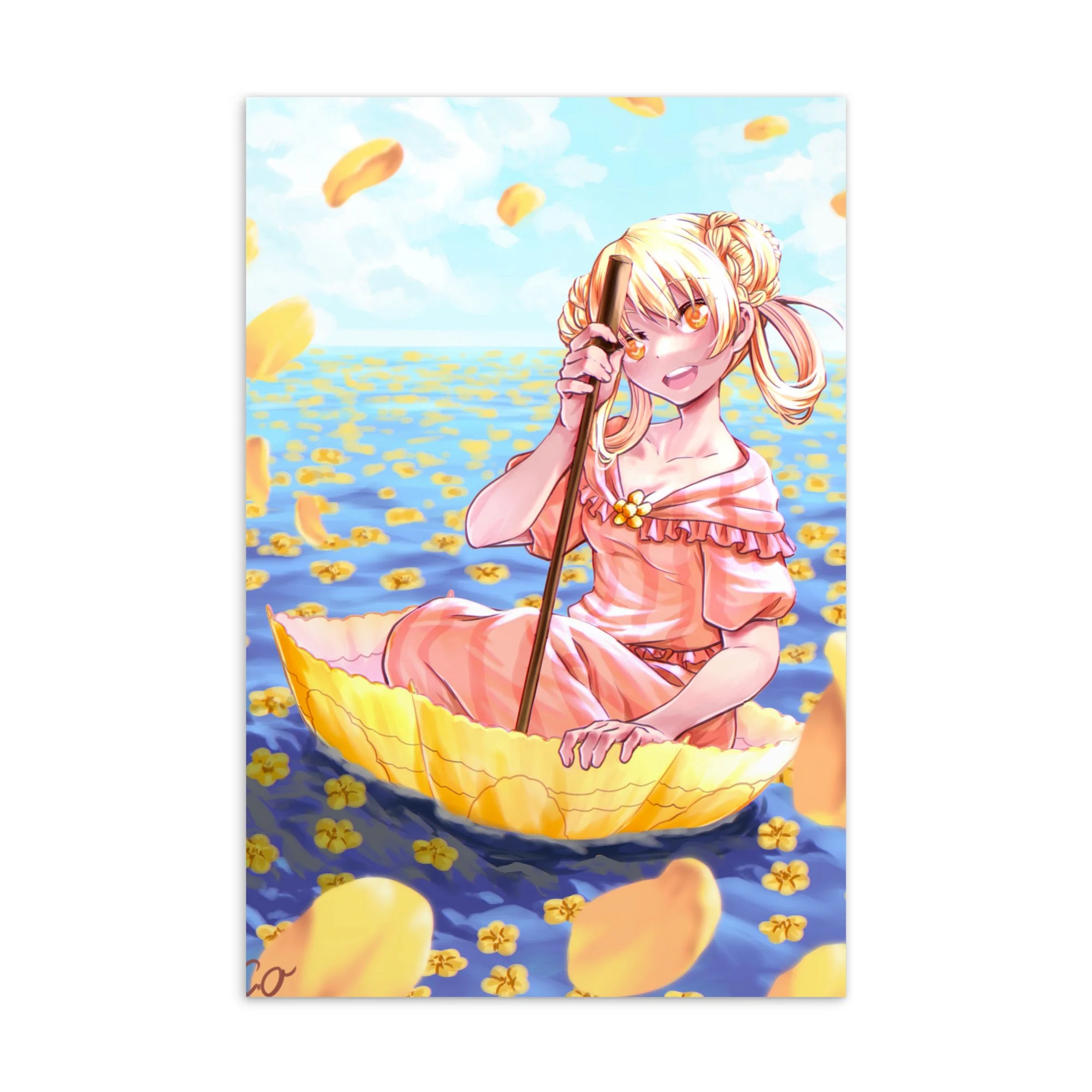 Spring Parasol Postcard