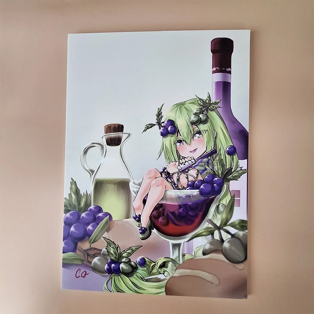 Wine and Olives-Canvas Print