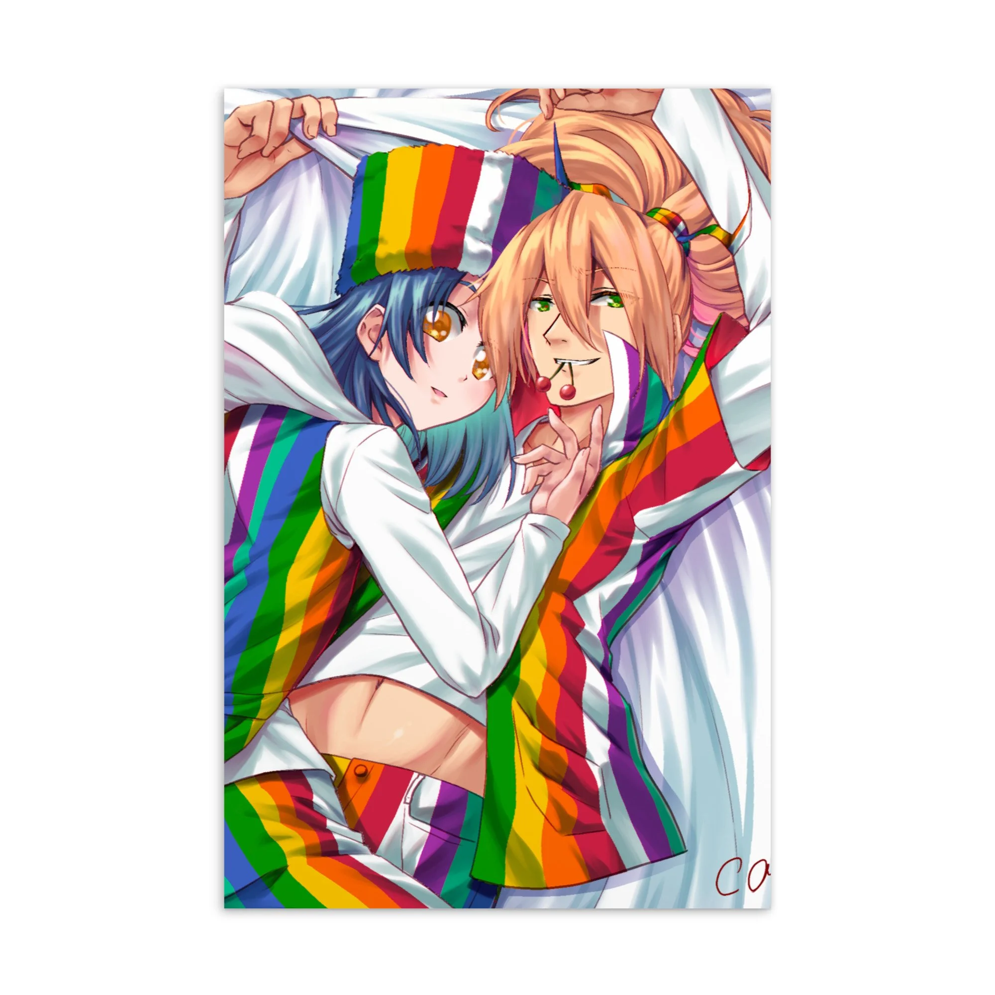 Multicoloured relation Postcard