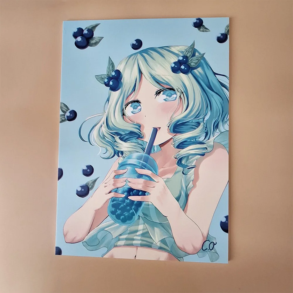 Bubbletea Girl-Canvas Print
