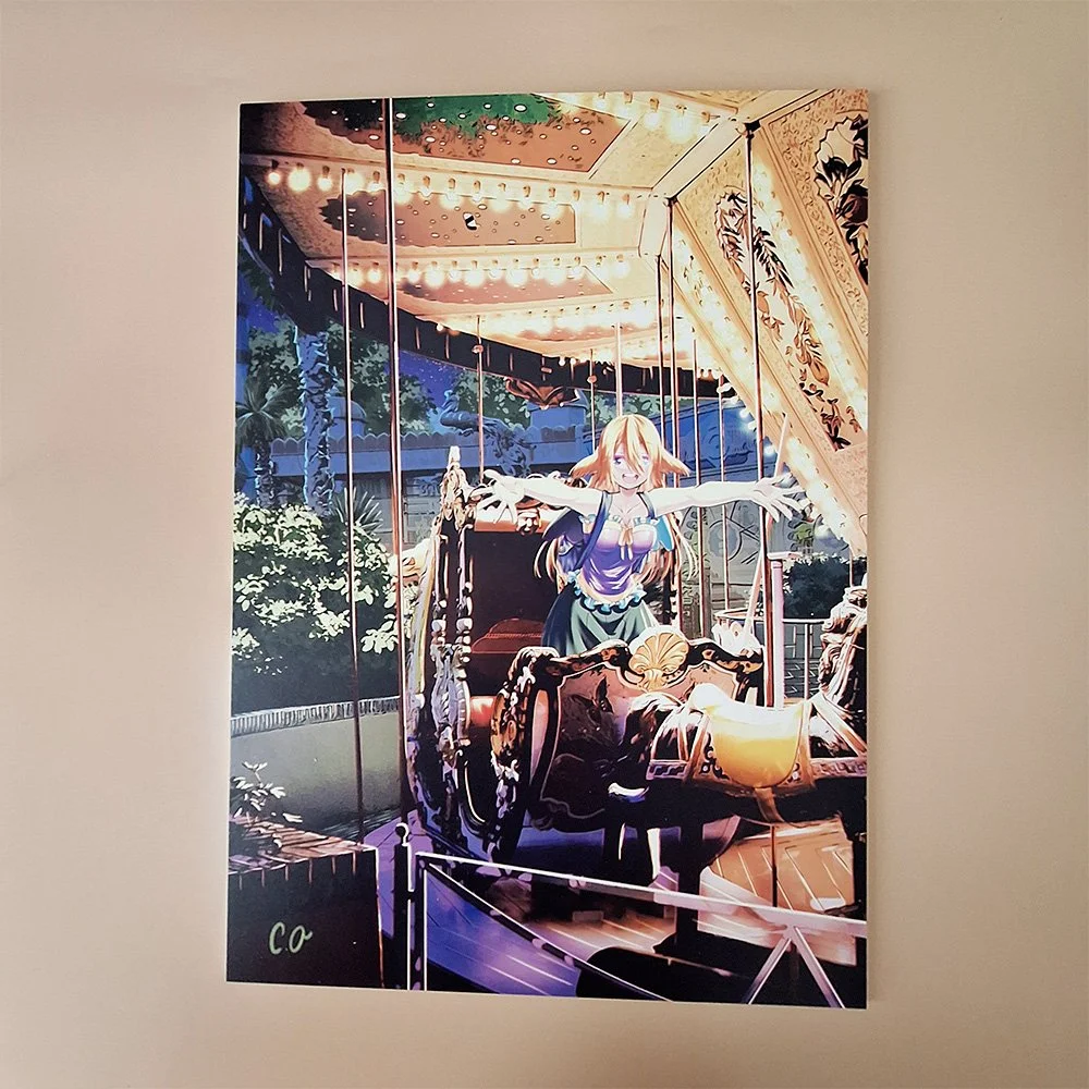 On the Carousel-Canvas Print