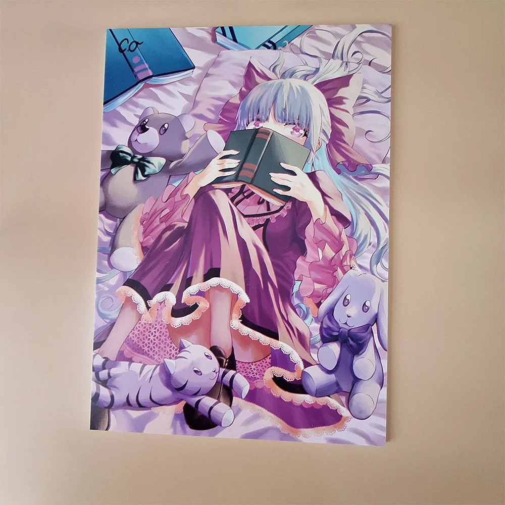 Bookworm Ojou-sama-Canvas Print
