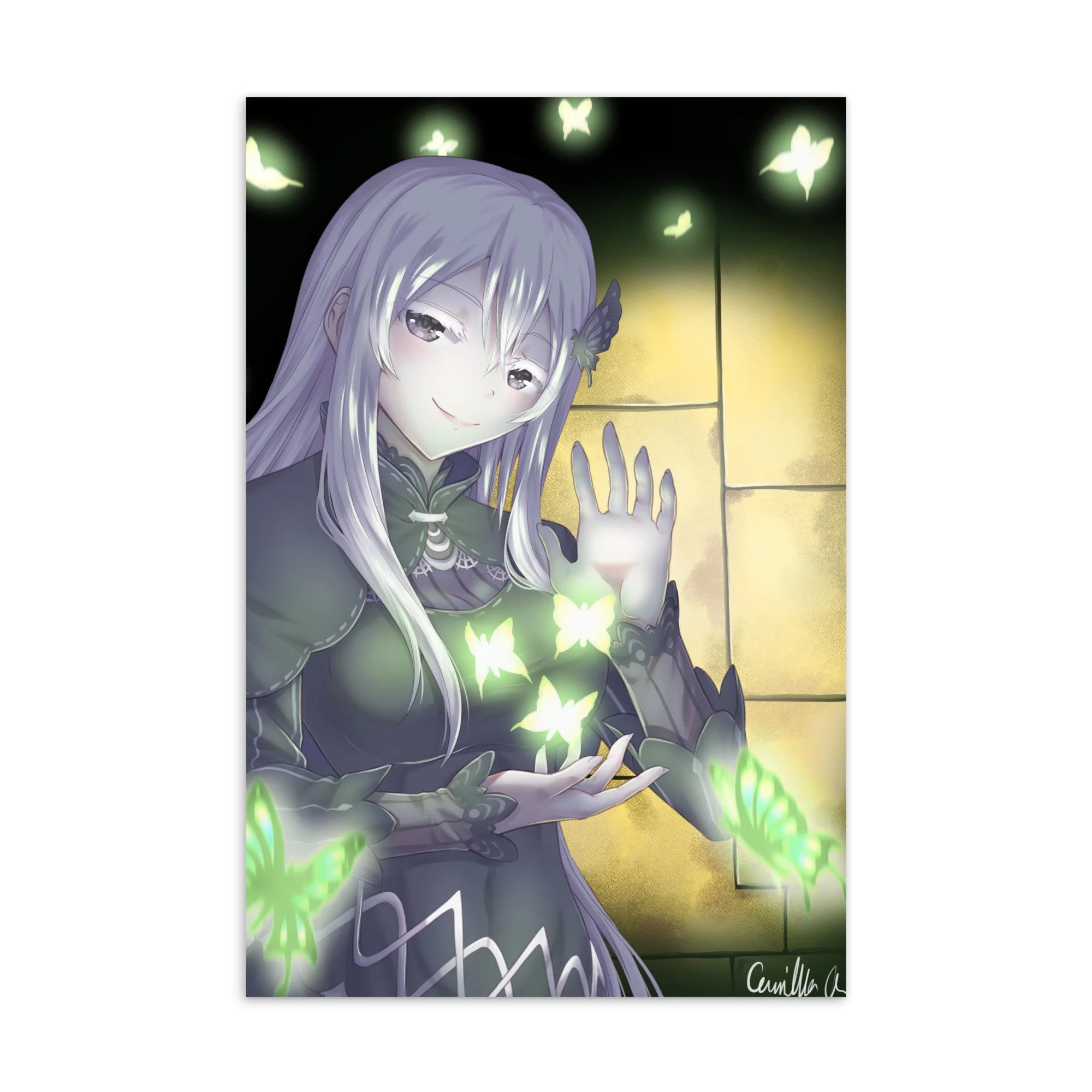 Re-zero (Echidna)fanart Postcard