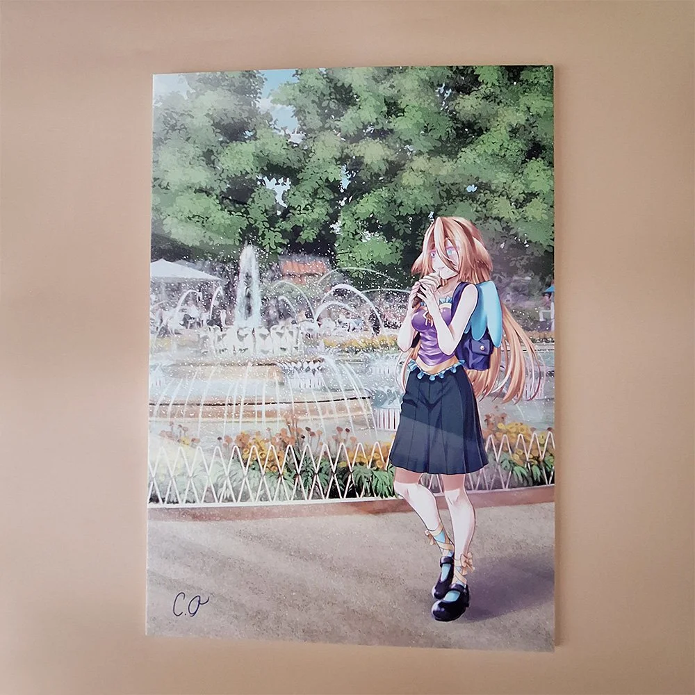 Fountain Sprinkle-Canvas Print