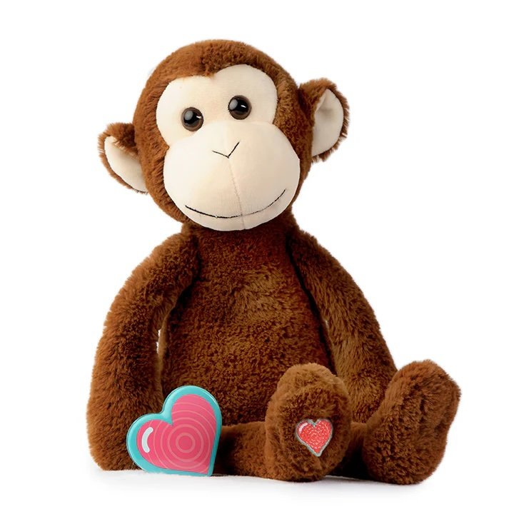 Heartbeat Stuffed Monkey