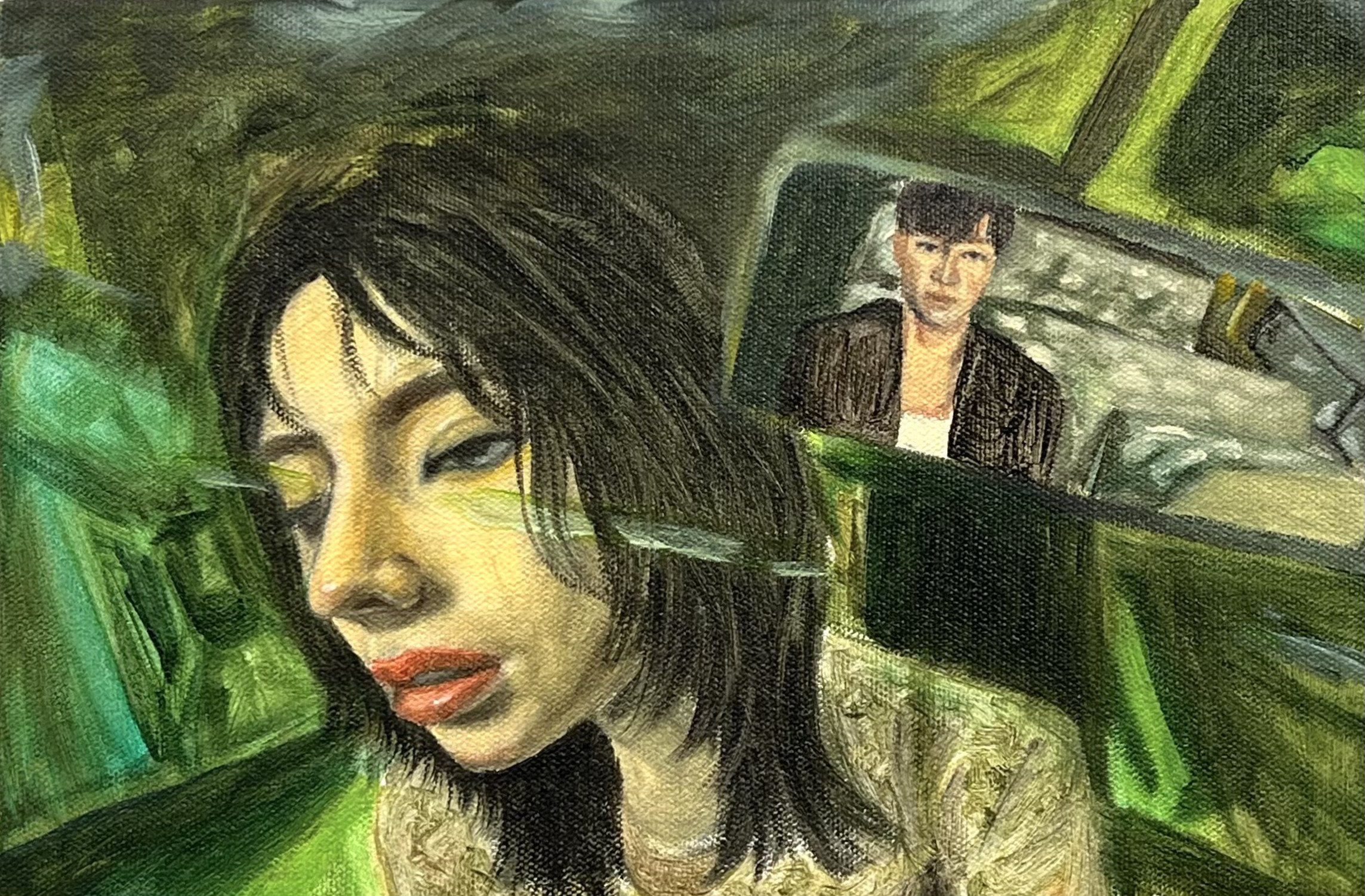 "4:40/7:38 Fiainana, Tiainana Ratsy"
Oil on Canvas
20cm x 30cm
2025