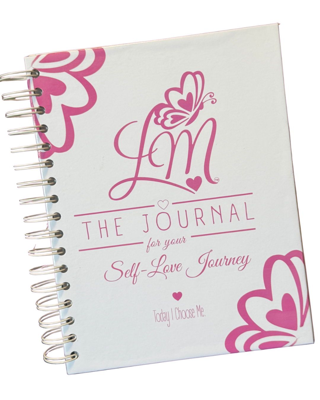Journal image
Guided Self-Love Journal from The Lovin’ Me Collection with pink butterfly and heart artwork.