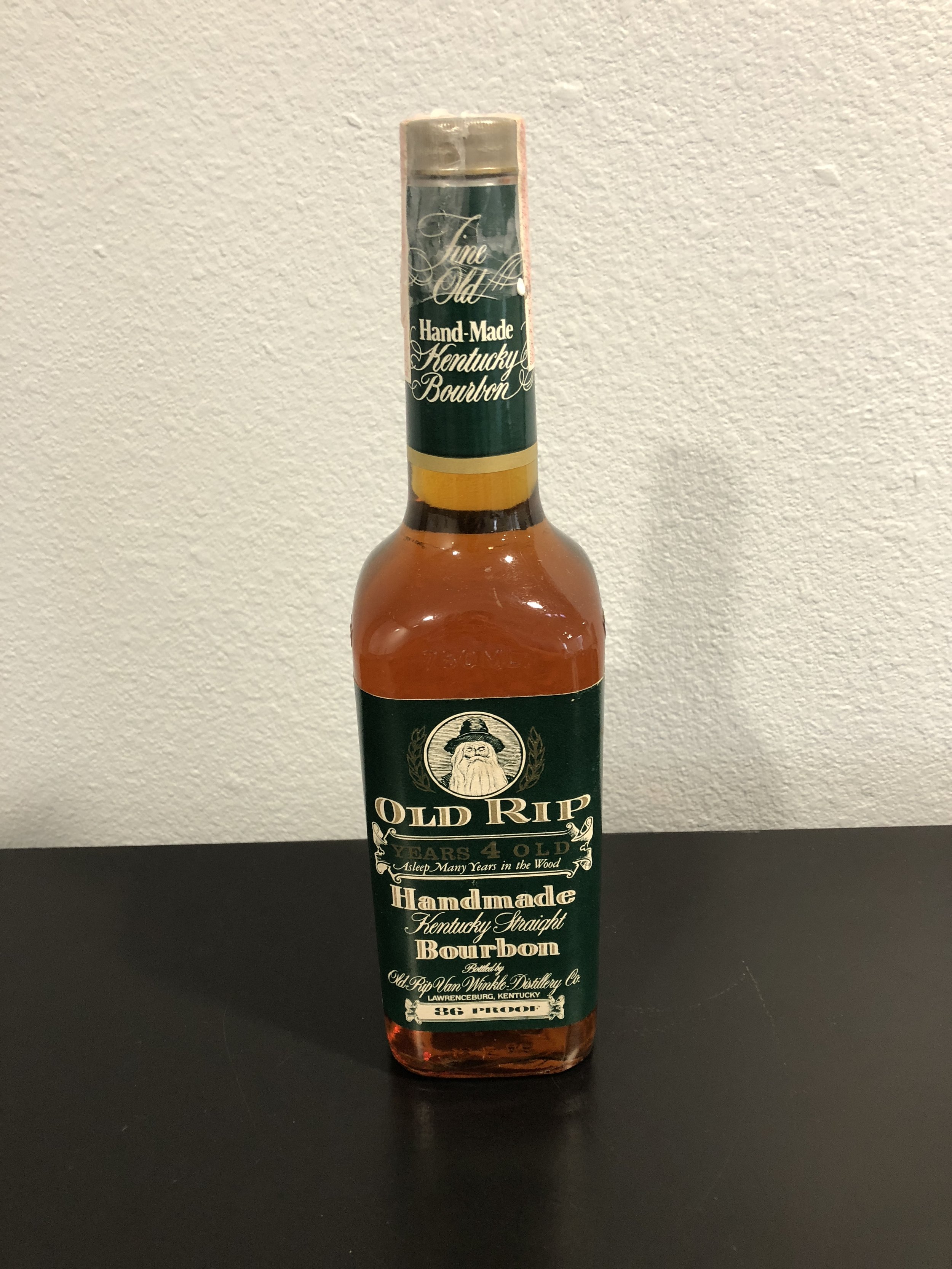 Old Rip Van Winkle 4 year 86 proof