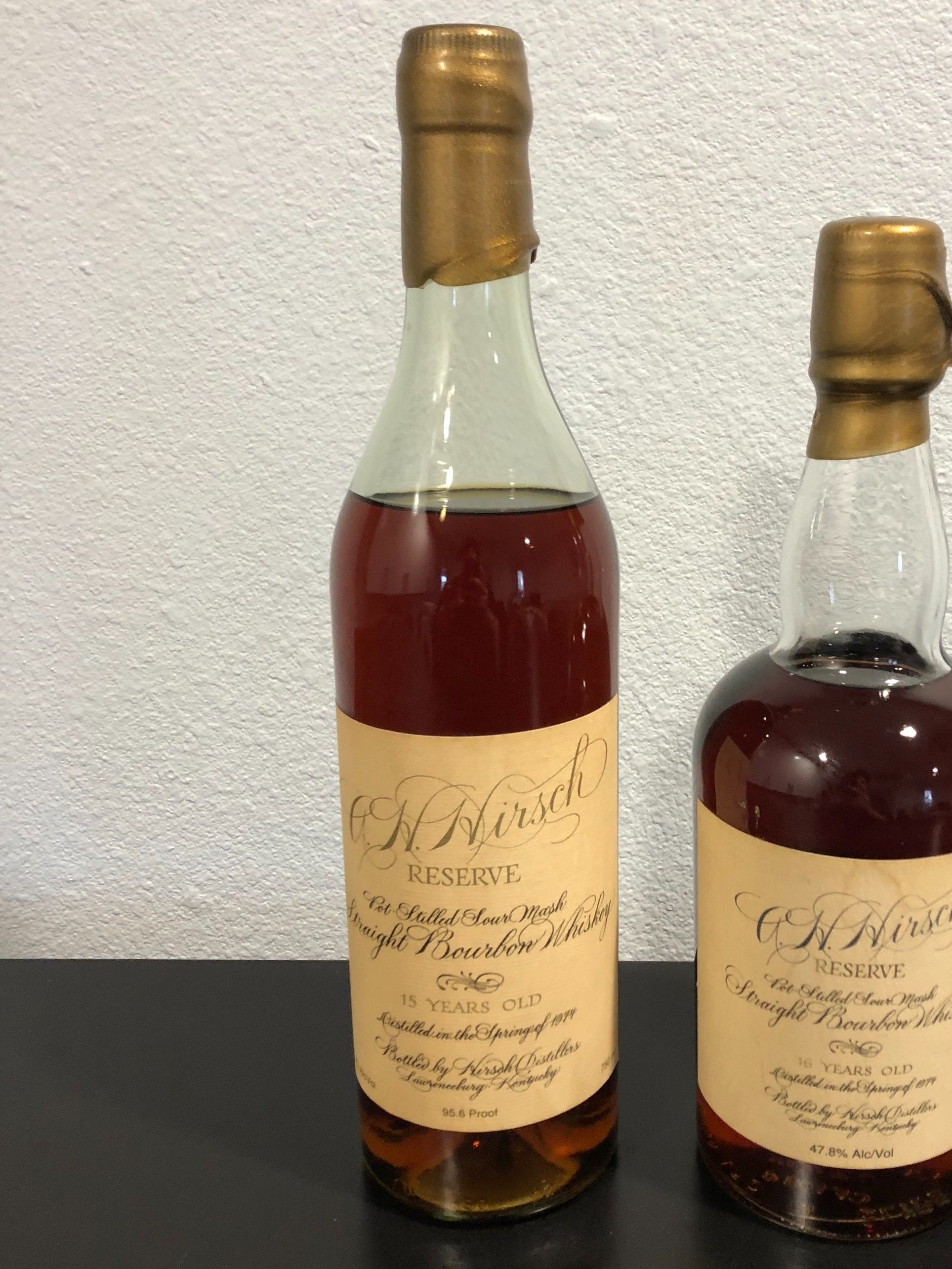 Hirsch Reserve 15 year 95.6 proof