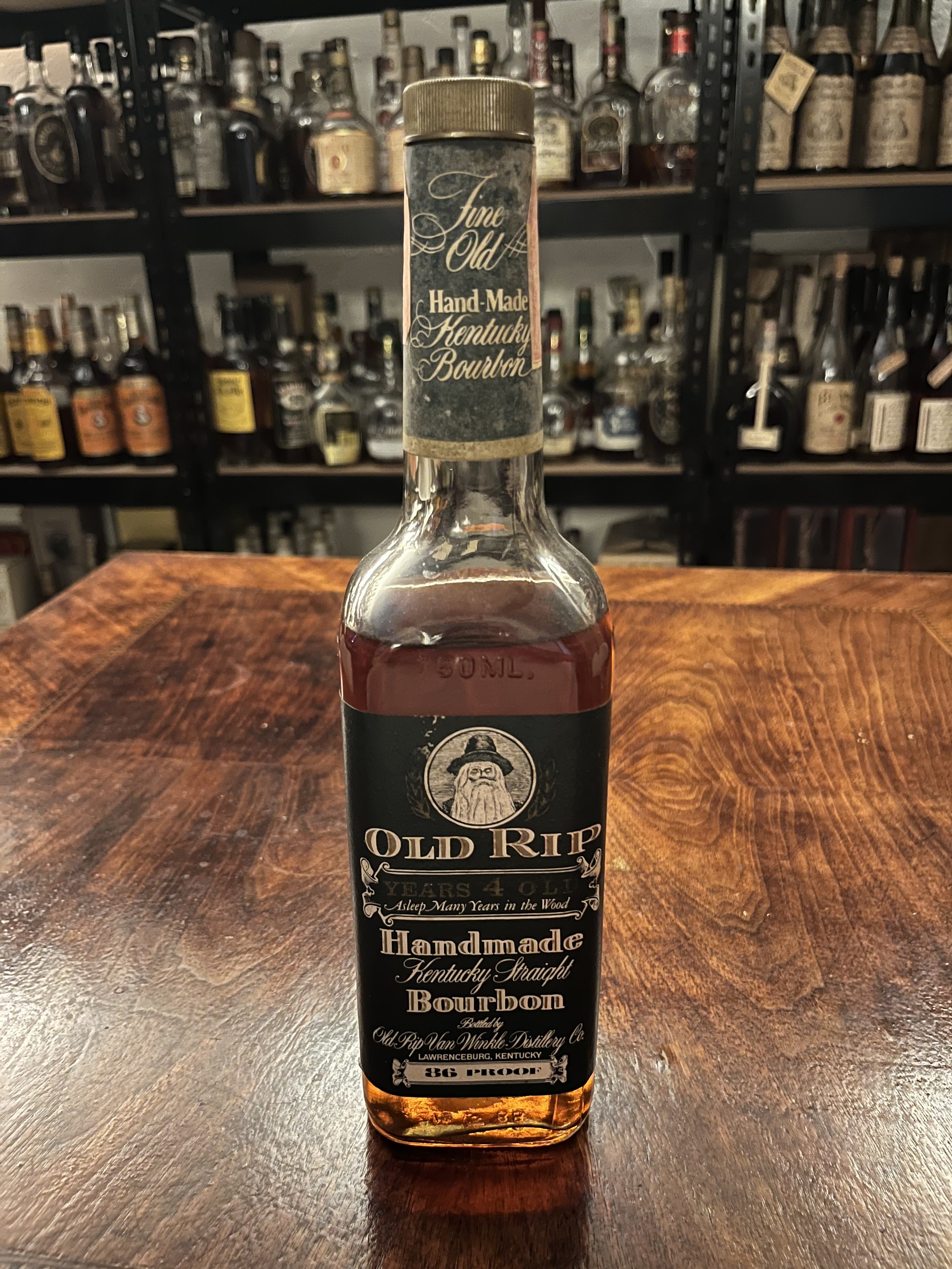 Old Rip Van Winkle 4 year 86 proof