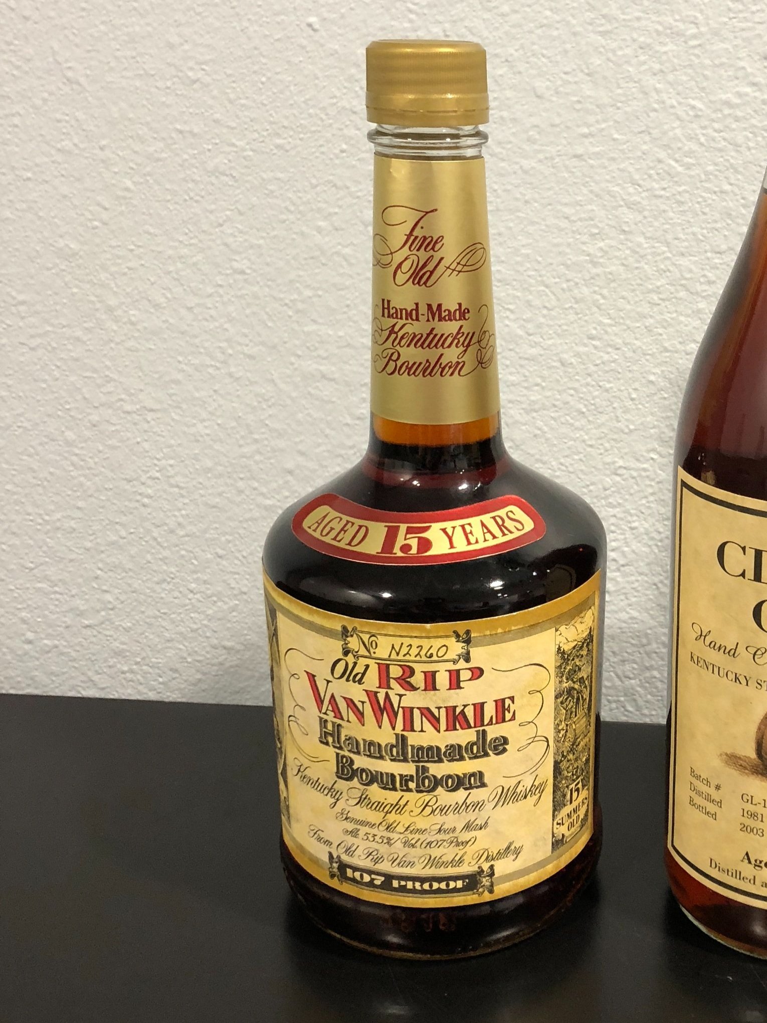 Old Rip Van Winkle 15 year 107 proof