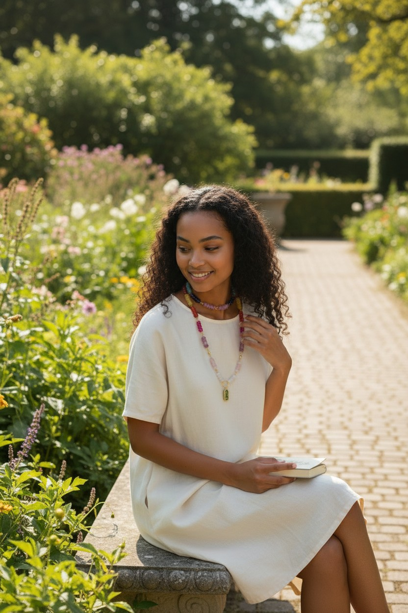 Jade Kaleidoscope Necklace