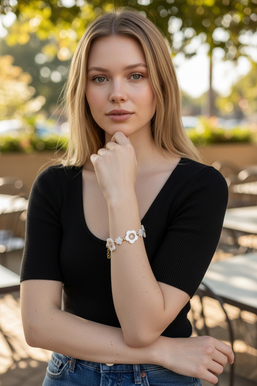 The Mod Floral Link Bracelet