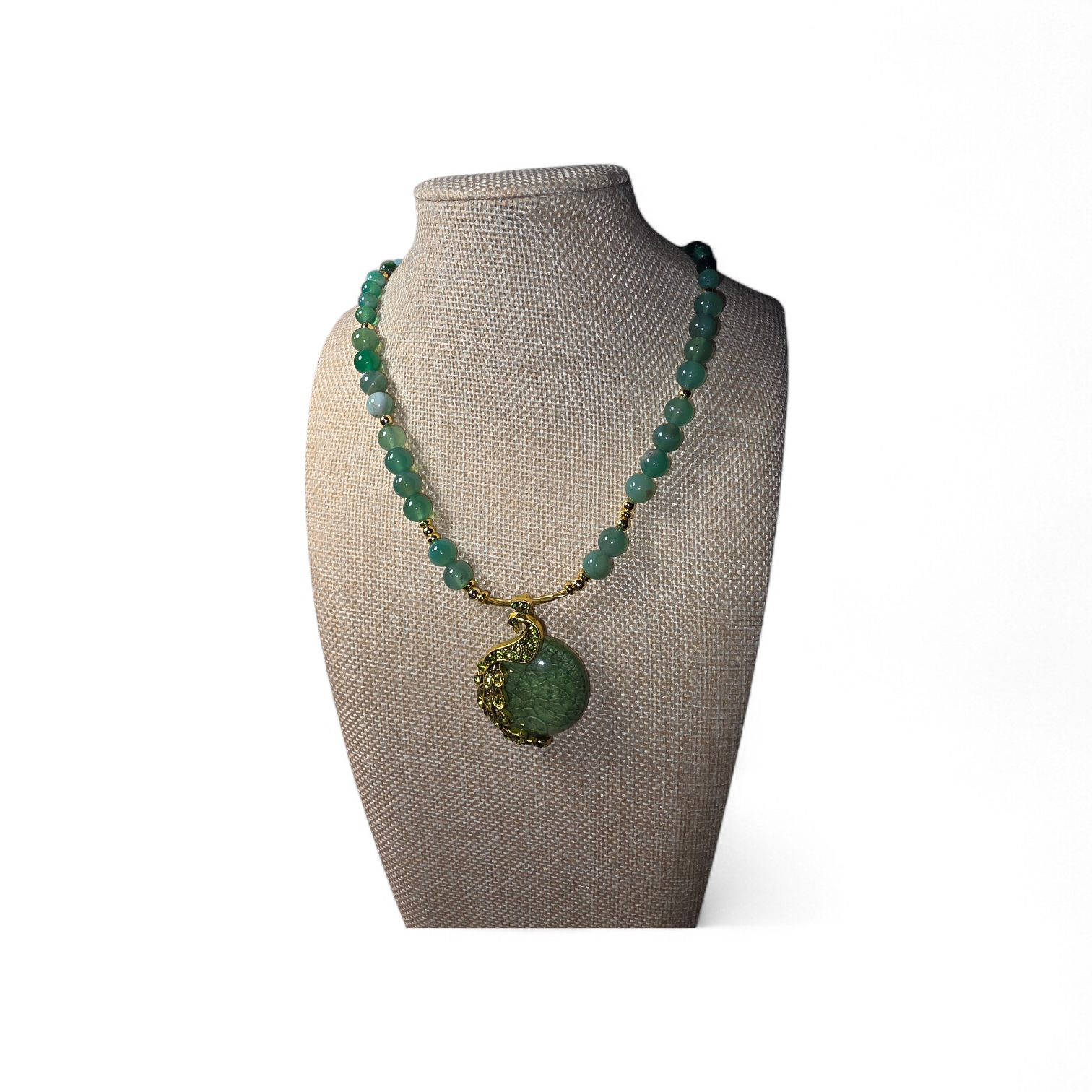 Earth-tone Jade Necklace
