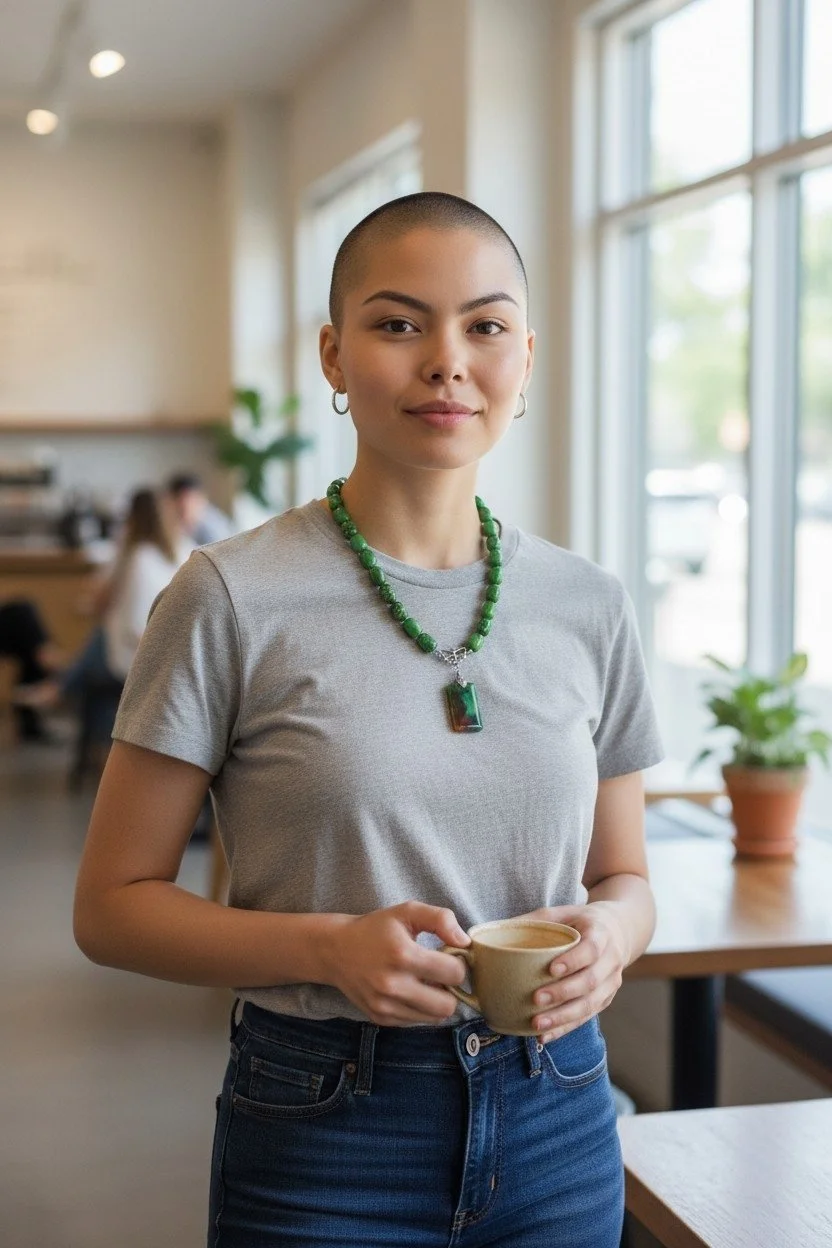 Signature Deep Forest Green Statement Necklace