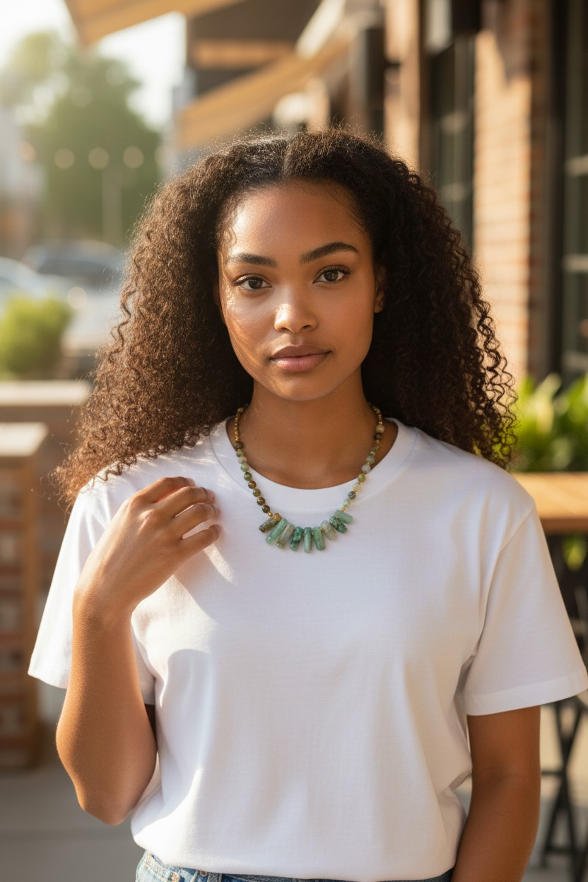 Ocean's Palette Aquamarine and Heliodor Necklace