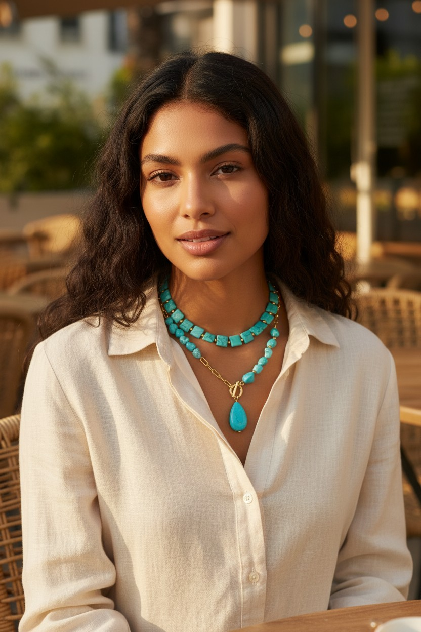 Southwest Sky Layered Necklace