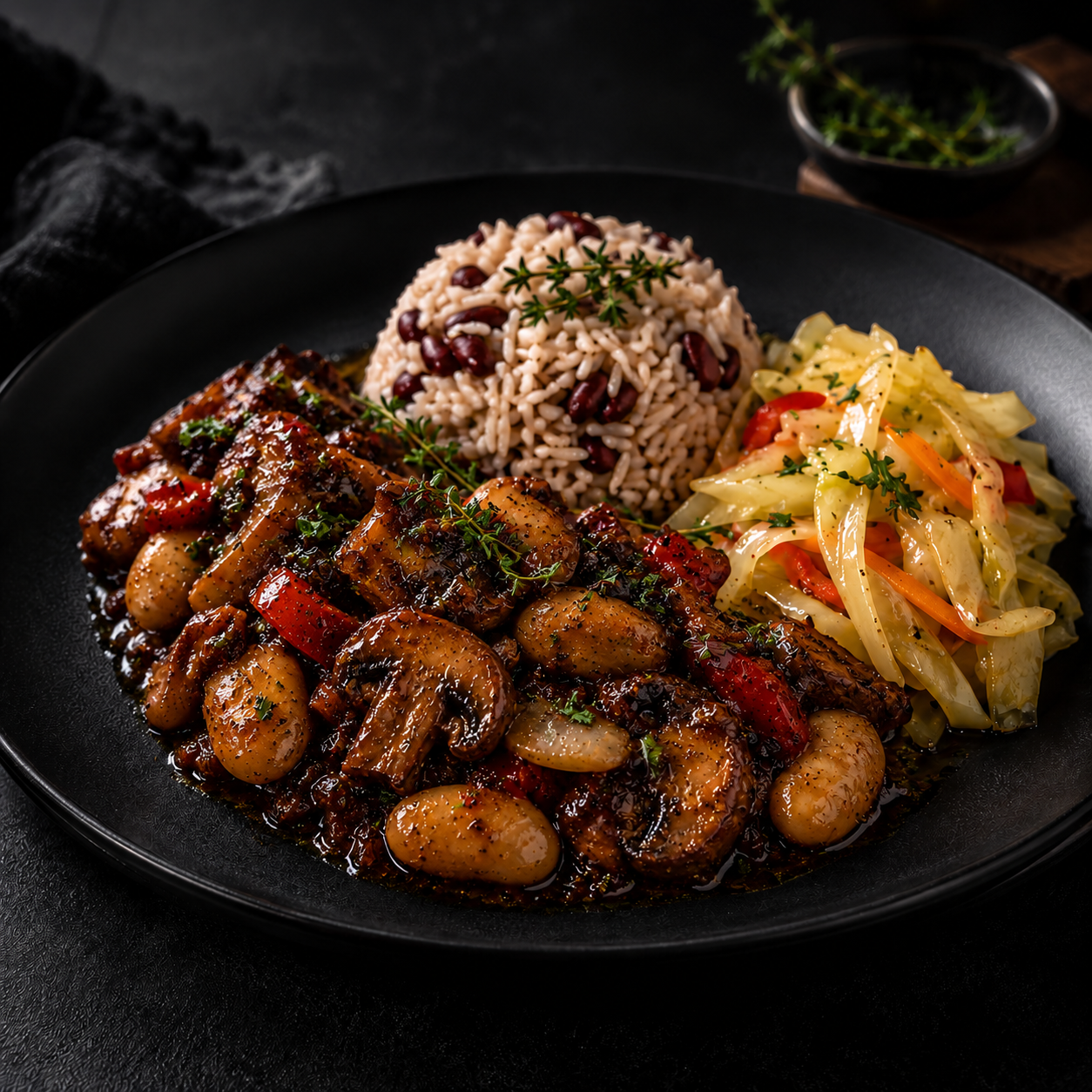 EEC Brown-Stewed Mushrooms
